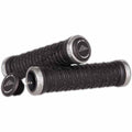 Azonic Razor Wire grips in grey colourway - comes as a grip set with collars and plugs