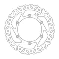 BRAKE DISC FRONT MOTO MASTER NITRO HUSABERG HUSQVARNA KTM