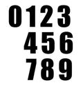 6" Numbers , Pk Of 3, Blk 6