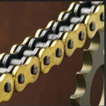 Renthal R4 road chain has improved strength due to a special quad riveting process and thicker outer plates which increases overall strength.