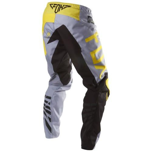 Fox Demo Pants Grey/Yellow-Back