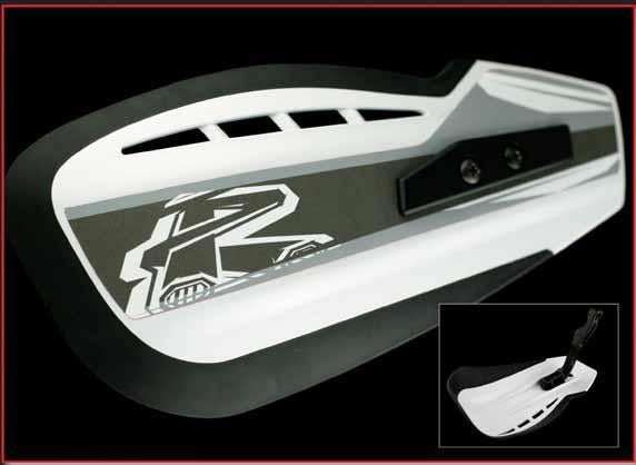 The Renthal handguards are designed to offer your hands protection against roost in a sleek and simple design.