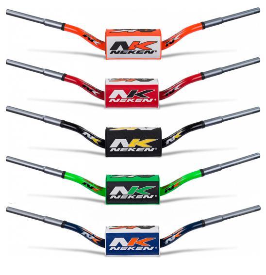 NEKEN H/BAR SFH style K-BAR Bend, BLK , with BLK/YEL pad (H = 112mm)