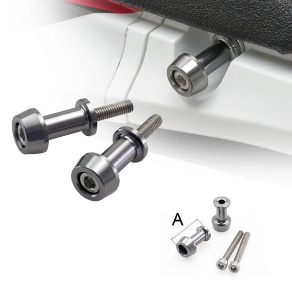 The DRC Cargo Anchor Knob (available in two lengths, and either M6 or M8) provides additional hooking points for your cargo net - pictured is DF-D59-51-062, which is an M6 short (32mm long)