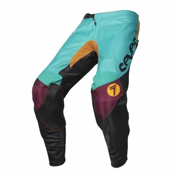 Seven's Annex Exo pants in black and aqua colourway