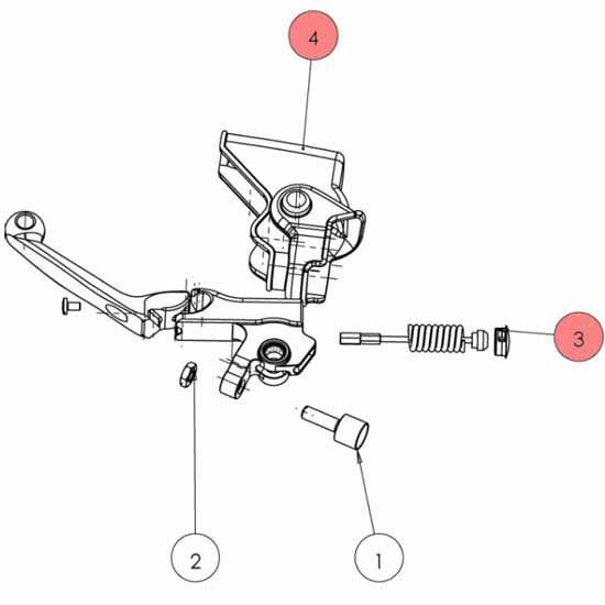 RE-LV-131 - Renthal GREY shroud kit for RE-LV-121 parts 3 and 4