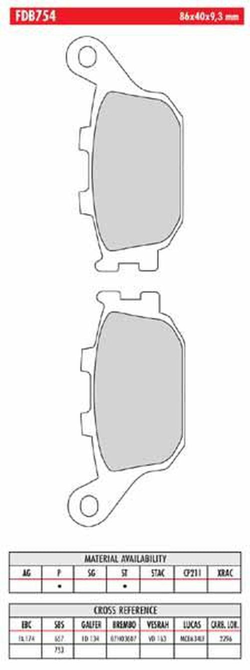 FR-FDB754 - drawing NOT to scale