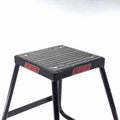 DF-D012-1101 - DRC A2110 steel MX box stand which is 420mm high and has a wide non-slip rubber top plate to hold the bike securely